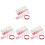 4Sets Colorful Nail Tips Practice Stand Nail Display Holder with Putty 2