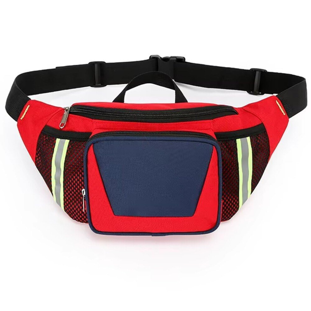 Light First Aid Pack Bag Lifeguard Hip Pack, Portable Medical Bag, Trauma Bag With Reflective Strip For Outdoor Hiking Camping