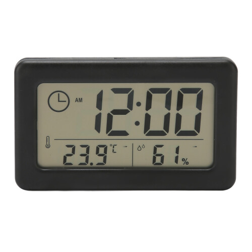 Versatile Digital LED Clock Temperature & Humidity Display Wall & Desk 2
