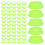 Raindrops 100pcs Fire Extinguisher Tags Green Plastic Fire Safety 9