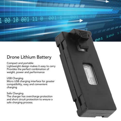 Durable 3.7V 1800mAh Drone Battery for E88 LsE525 Models with USB Charge 2