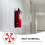Carbon Steel Fire Extinguisher Wall Hook Red For Quick Retrieval 9