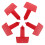 Carbon Steel Fire Extinguisher Wall Hook Red For Quick Retrieval 11
