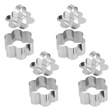 12Stk Blumenförmige Mousse Cutter Backform Für Kuchen