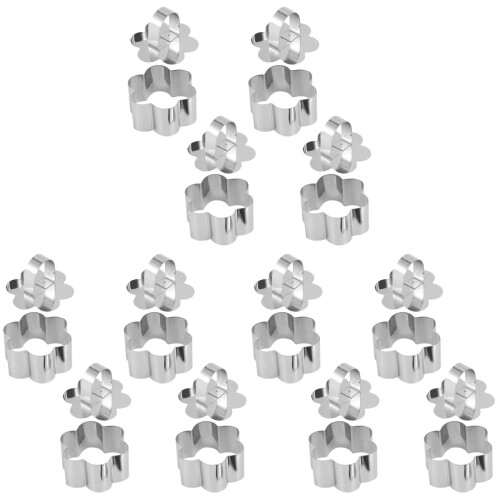 12Stk Blumenförmige Mousse Cutter Backform Für Kuchen 1