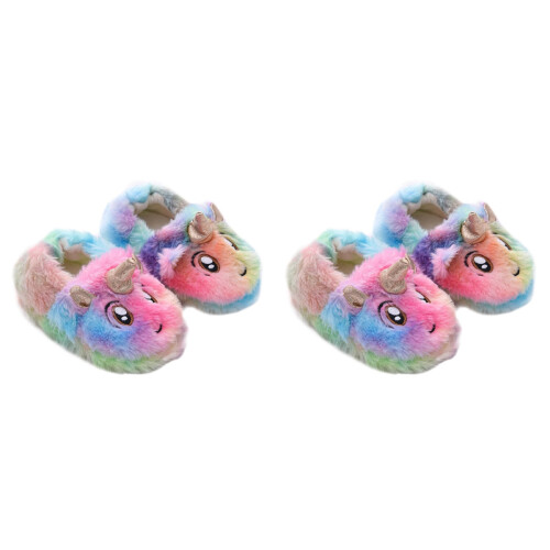 2Paires Hiver Enfants Antidérapants Multicolores 1