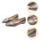 Spring Pointed Head Footwear Non Slip Soles Rubber 1 Pair 2