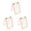 3 Pieces Paper Making Sieve Papermaking Mould Small Picture Frame 2