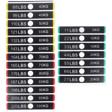 Stickers Gym Equipment 3 Sheets Labels Self-Adhesive Weighting Block