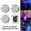 (A 10led 05) Floating Submersible Lights 13 Led Remote Controlled Underwater Light 4