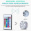 (A 10led 06) Floating Submersible Lights 13 Led Remote Controlled Underwater Light 3
