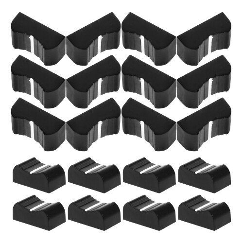 100 Pcs Plastic Push Caps For Potentiometer Straight Sliders 1