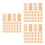 150 Pcs Bamboo Mahjong Mat Repair Cooling Seat Cushion Replacement 8
