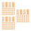 150 Pcs Bamboo Mahjong Mat Repair Cooling Seat Cushion Replacement 7