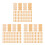 150 Pcs Bamboo Mahjong Mat Repair Cooling Seat Cushion Replacement 9