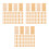 150 Pcs Bamboo Mahjong Mat Repair Cooling Seat Cushion Replacement 10