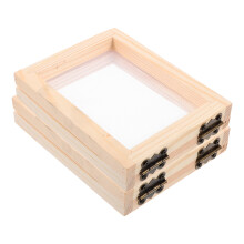 8 Pcs Wooden Paper Making Molds And Screens For Frames