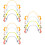 12 Pcs Silicone Pacifier Clips With Safety Straps To Prevent Loss 8