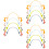 12 Pcs Silicone Pacifier Clips With Safety Straps To Prevent Loss 7