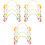 12 Pcs Silicone Pacifier Clips With Safety Straps To Prevent Loss 4