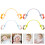 12 Pcs Silicone Pacifier Clips With Safety Straps To Prevent Loss 11