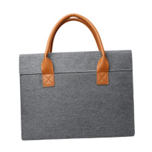 Men Women Briefcase Unisex Laptop Bag, Business Simple Style, 38x29x4 cm, Gray, Gift For Holidays And Birthdays