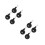8 Pcs Replacement Plastic Wheels For Trend Baby Walker Strollers Black 9