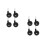 8 Pcs Replacement Plastic Wheels For Trend Baby Walker Strollers Black 10