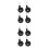 8 Pcs Replacement Plastic Wheels For Trend Baby Walker Strollers Black 7