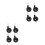 8 Pcs Replacement Plastic Wheels For Trend Baby Walker Strollers Black 4