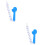 2Pcs Silicone Wrench Pacifier Chain For Toddler Teethers Anti-Drop 6