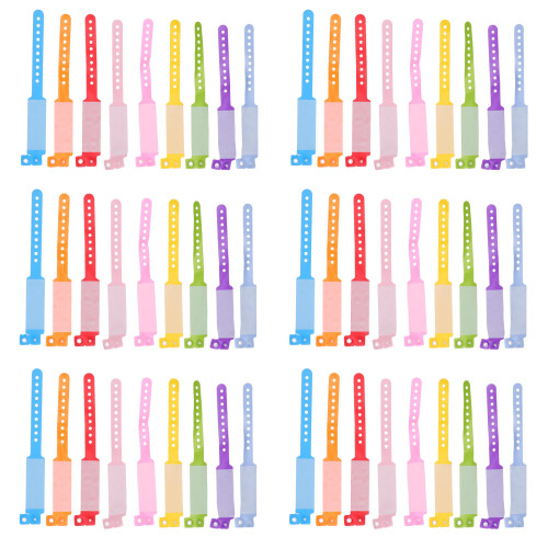 400 Pcs Disposable PVC Identification Wrist Band Anti-Loss 2