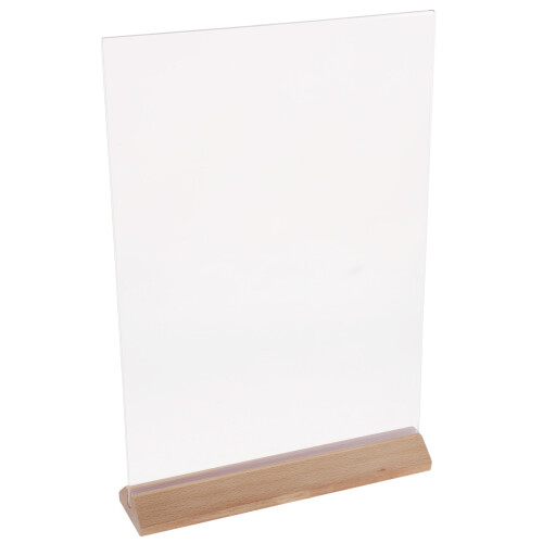 3Pcs Acrylic Sign Holder Display Stand With Base