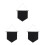 3Pcs Pin Display Pennant Enamel Lapel Badge Flag Black Canvas 6