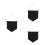 3Pcs Pin Display Pennant Enamel Lapel Badge Flag Black Canvas 7