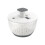 Salad Spinner Press, Vegetable Dehydrator, Fruit Shaker, 26cm White, Large Capacity Kitchen Drainer Basket 1