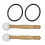 2 Sets Singing Bowl Stick Wooden Mallet With 11
