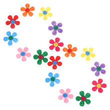 800 Pcs Felt Flowers For Diy Crafts Sewing Handmade Decorations