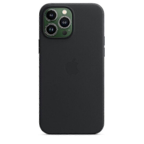 Official Apple Iphone 13 Pro Max Leather Case with Magsafe - Midnight Black 2