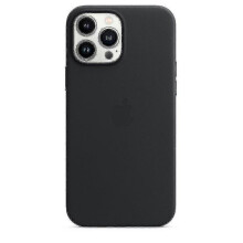 Official Apple Iphone 13 Pro Max Leather Case with Magsafe - Midnight Black