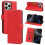 (Oukitel C65/C65 Pro, red) Mobile phone leather case suitable for Oukitel C65 walking in the cloud anti-theft multi-function wallet case 1