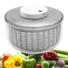 Salad Spinner 4.75L/6L Capacity Electric USB Rechargeable Lettuce Dryer For Salad Greens Fruits And Vegetables Dehydrator