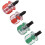 Stubby Screwdrivers 4-Piece Bit Set for Narrow Spaces, Flat and Phillips Heads 4