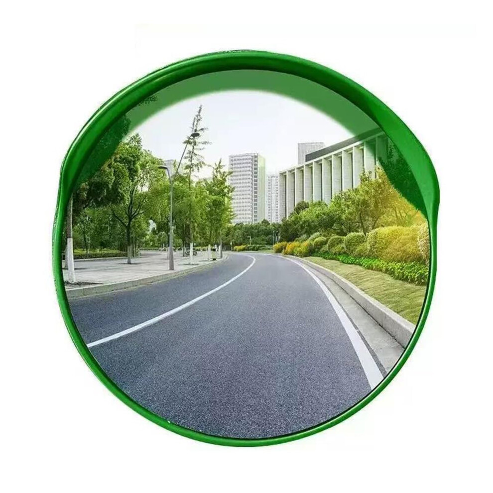 Convex Mirror 23.6Inch 160-Degree Wide-Angle Mirror For Garage Parking Lots Blind Spot Coverage Green 9084446302790