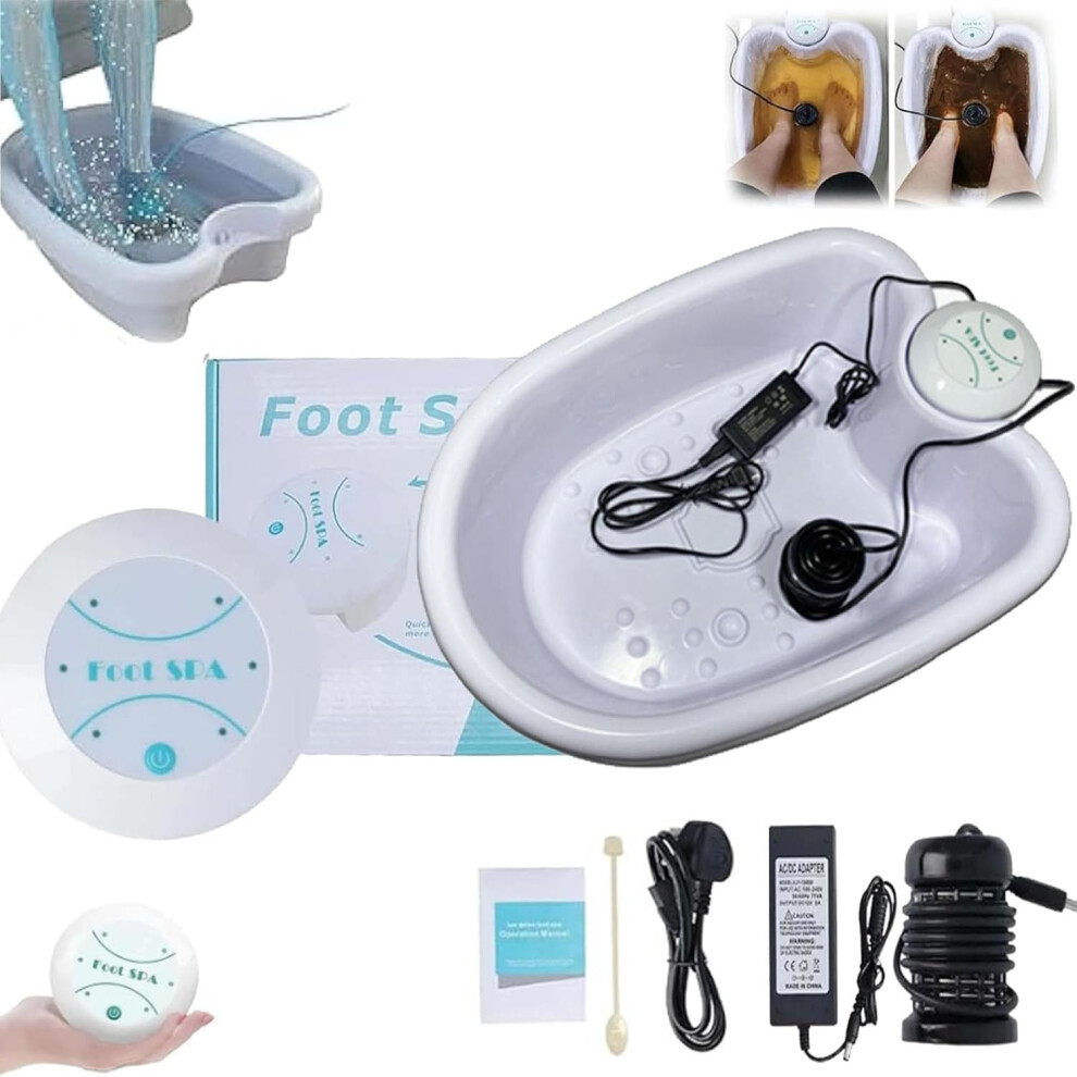 Foot Spa and Massager with Heater, Portable Foldable Electric Foot Massager, Detox Foot Bath Machine, Without Basin