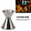 Multipurpose Double Head Cocktail Jigger 304 Stainless Steel 2oz/1oz 5