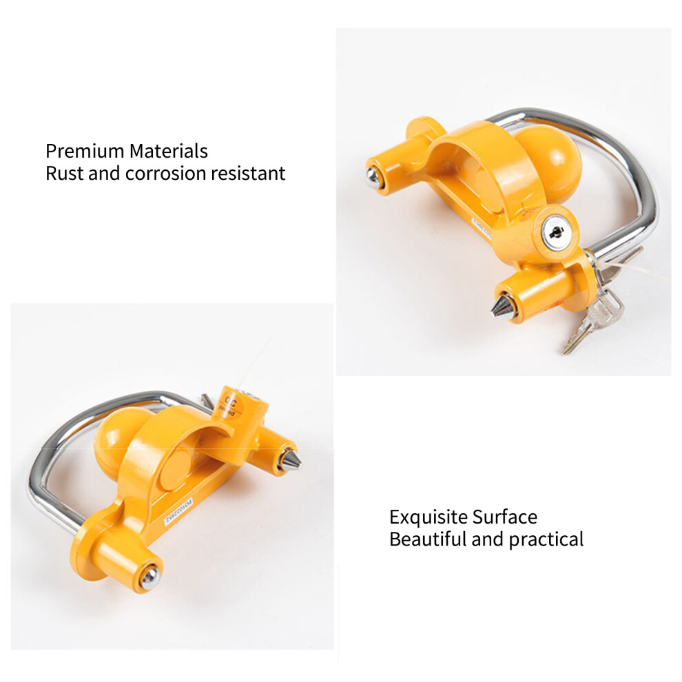 Universal Trailer Coupler Lock 1-7/8'', 2'', 2-5/16'', Orange Security-image-OPC-PKYM8TC-NEW