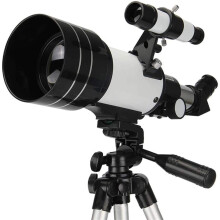 Telescope 70mm Aperture, 300mm Astronomical Refractor With Prism Lens, Phone Mount, For Adults, And Tripod