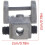 2Pcs Scroll Saw Blades Holders Pin-Less Adapter Conversion Kit Metal Upper And Lower Blade Holders Compatible With Saws 5