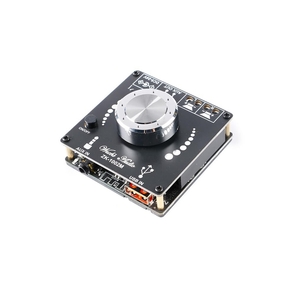 Zk-1002M 2.0 Stereo Amplifier Board 2 X 100W Bluetooth 5.0 Compatible Aux Usb Interface 100W+100W Power Output 9393856201020